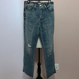 GOOD AMERICAN Good Boy Distressed Jeans - 8/29
